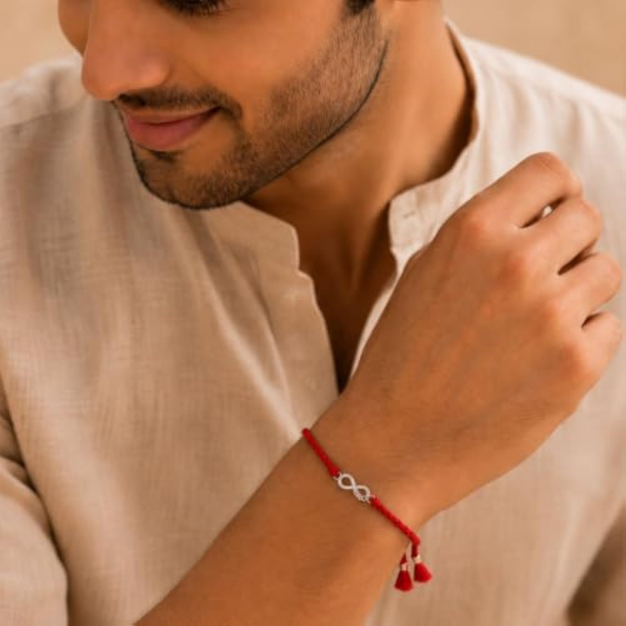 925 Sterling Silver Premium Designer Bracelet Rakhi for Brother