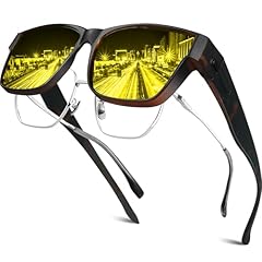 Night Vision / Glossy Beige Tortoise Frame