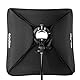 Godox Softbox 80 x 80 cm Kit Mit S-Typ Speedlite Halterung und Tragetasche, Faltbar, Bowens Mount für Kamera Blitz (SFUV8080)