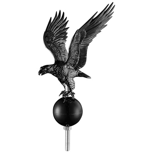 HeyJiaYu Flagpole 14' Eagle Topper Flag Pole Finial...