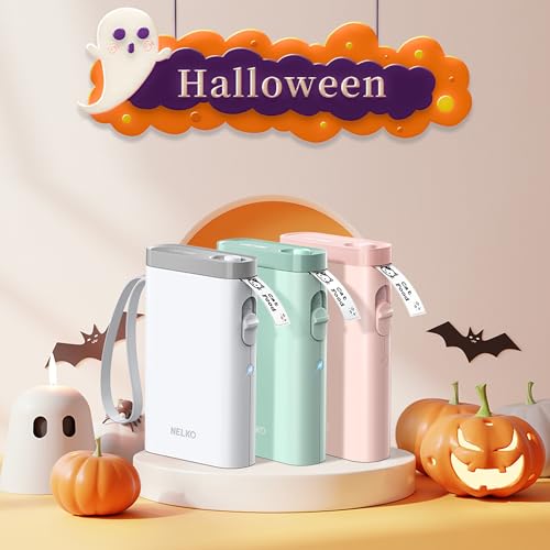 Image of Nelko Label Maker Machine with Tape, P21 Bluetooth Label Printer, Wireless Mini Label Makers with Multiple Templates for School Office Home, Purple