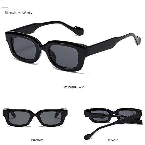 Retro Small Rectangle Sunglasses Women Candy Colors Shades UV400 Square Men Sun Glasses3