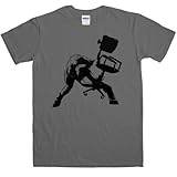 large dining room chair covers  Hombre Banksy Camiseta - Office Chair Clash - Charcoal - Large