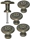 FUXXER 4x Antike Möbel-Griffe, Vintage Design, Bronze, 325x22mm, 4er Set