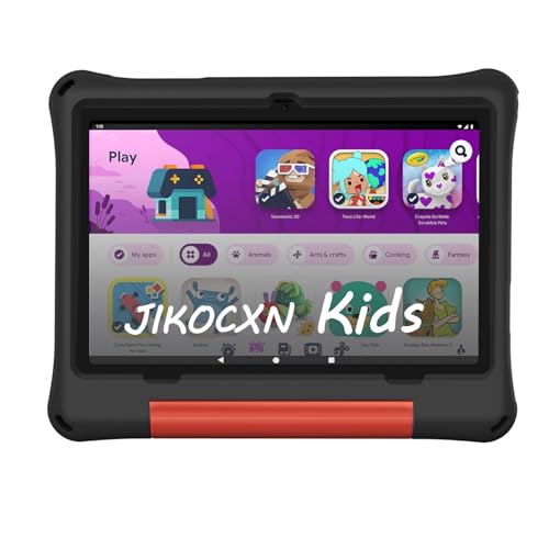 Image of JIKOCXN Kids Tablet, Android 16 Tablet for Kids 10 inch Octa-Core with Case, 24GB RAM 64GB ROM 1TB TF Card Expandable for Toddler Children, Parental Control, Dual Camera, BT5.0, WiFi, Gift (Black)