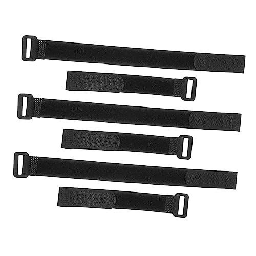 Operitacx 6 Piezas Correa De Bicicleta Banda Correas De Rueda De Bicicleta Atar Sujetar Fijación Correas De Ciclismo Correas De Bicicleta Equipaje Repuesto Nailon Completo Black