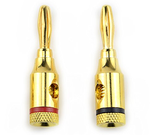 10 pares conectores banana con tornillo abierto para altavoz miniatura 2