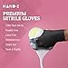 Hand-E Touch Black Nitrile Disposable Gloves Large, 50 Count - BBQ, Tattoo, Hair Dye, Cooking, Mechanic Gloves - Powder and Latex Free - Tattoo Supplies