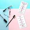 Lash Lift + Tint Aftercare Instruction Cards | 50 Pack | 2 x 3.5 inches Business Card Size | Eyelash Lift and Tint Kit at home diy aftercare supplies | White with Pink Icon Design