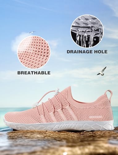 Image of SEEKWAY Mens Womens Water Shoes Quick Dry Aqua Shoes Barefoot for Beach Surf Hiking Pool Water Sports