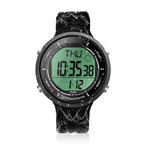 Swimming and Diving Wristwatch 10 ATM Waterproof Sports Watchwith Multiple Functions of Alarm Clock, Stopwatch, Countdown