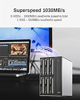TERRAMASTER D6-320 USB 3.2(Gen2) 10Gbps-Speicher Externes Festplattengehäuse Hot-Swap-fähig (Ohne Festplatte) – Ansicht 5