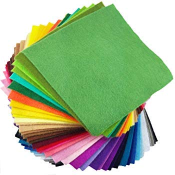 Arham Mktg A4 Size Felt Sheet for Craft, Decorations, School Projects, DIY Etc. (Color:- Multicolor, Set of 10)