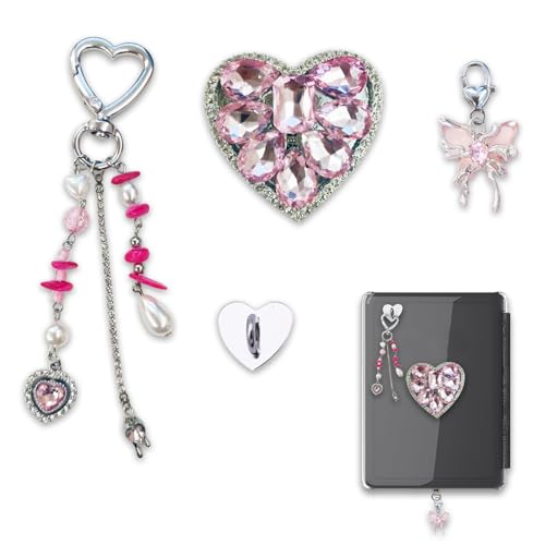 CuddleJunk Kindle�p���킢���`���[���Z�b�g�AY2K�X�^�C���̃n�[�g�O���b�v�z���_�[�A�s���N�̃n�[�g�`���[���A�d�q���Ѓ��[�_�[�d�b�A�N�Z�T���[�p�`���[���`�F�[���L�[�`�F�[��(�_�C�������h)