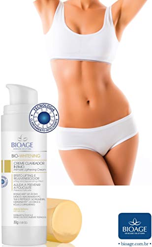Creme Clareador Íntimo Axila Virilha Biowhitening 30g Bioage Tipo de embalagem:Pote/sim;Tipos de pel