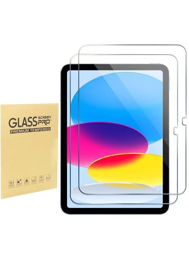 URBBKING 2 Pack iPad 10.9 10th Generation 2022 / iPad (A16) 11th 11inch Generation 2025 Screen Protector Tempered Glass Screen Film Guard for iPad 10th Gen 10.9 2022 Release Clear