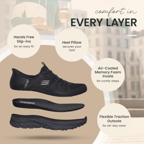 Skechers Women's Sport Active Hands Free Slip-ins Gratis Sport - Leisurely, Black=BBK, 8.5 by Skechers - Used condition - Image 4