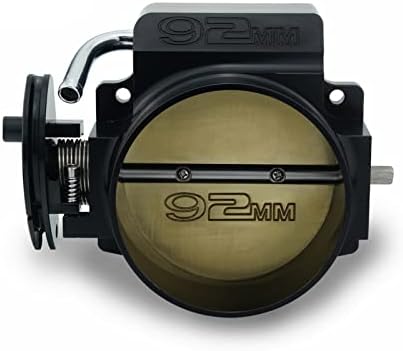 KIFRAL Throttle Body, Throttle Body Black CNC Billet Aluminum 102mm Throttle Body Compatible for LS1 LS2 LS3 LS6 LSX TB1021S Car Modification Parts Silver Color (Color : 92mm Black)