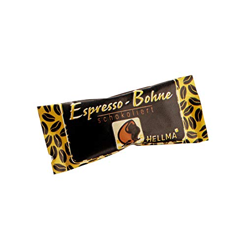 HELLMA Espresso-Bohnen in Zartbitterschokolade, im Karton, Sie erhalten 1 Packung, Packungsinhalt: 380 Stück