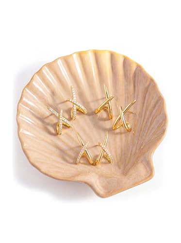 50% Off Ceramic Shell Jewelry Tray - Organize Rings & Earrings