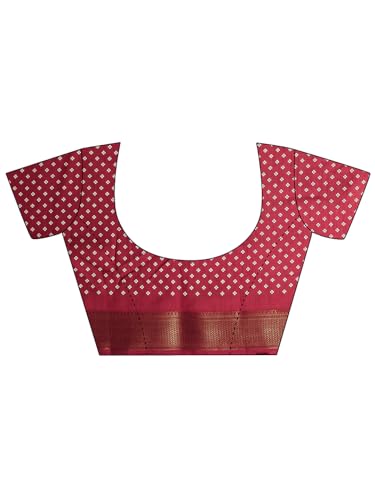 Image of Libas Printed Silk Blend Saree for Women With Unstitched Blouse Piece | Traditional Saree for Festive & Wedding