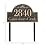 Custom Address Sign LAWN MOUNTED Large - ''15 x 8'' Personalized Address Plaque,House Number Sign Plaque Plate for Yard,Lawn,Ground,Garden,Drive Way,House Address Numbers for Outside House - Metal 911 Visibility with Stake