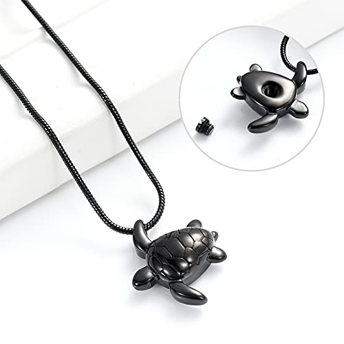 Imrsanl Sea Turtle Cremation Jewelry for Ashes Necklace Keepsake Memorial Urns Pendant Jewellery for Pets/Human3