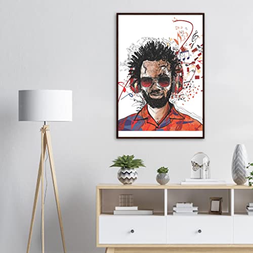 Art mural Portrait Homme Musical pour sublimer votre salon