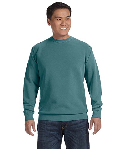 Comfort Colors 1566 Chouinard Adult Crew Neck Blended Sweatshirt Black DirDye