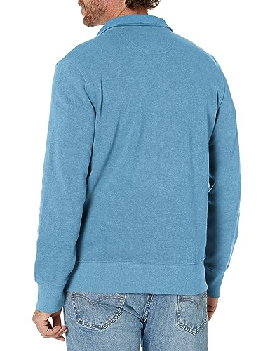Brooks Brothers Men's Ribbed French Terry Long Sleeve Half-Zip Sweater2
