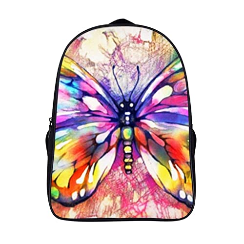 Sac à dos scolaire Butterfly pour garçons et filles grand cartable enfant de 40x28x16cm
