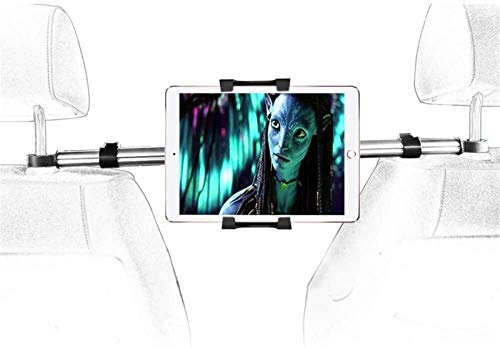 Cabeza del coche de la tableta titular de IPAD, cabeza del coche de la abrazadera del montaje for el iPad 2019 2018 2017 protectores y Pro 12.9 12.5 10.5 9.7 cojín de aire, Samsung Tab, Tab y Huawei T