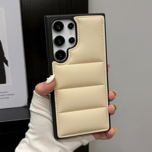 Coque en peluche pour Samsung S24 Ultra antichoc kaki