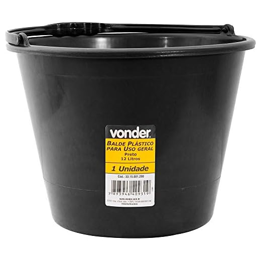 Balde Plástico Uso Geral 12 Litros, Vonder Vdo3106 Vonder