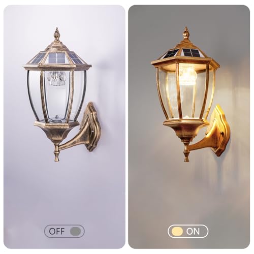 Applique Murale Solaire d'extérieur étanche IP65 avec éclairage de sécurité rétro