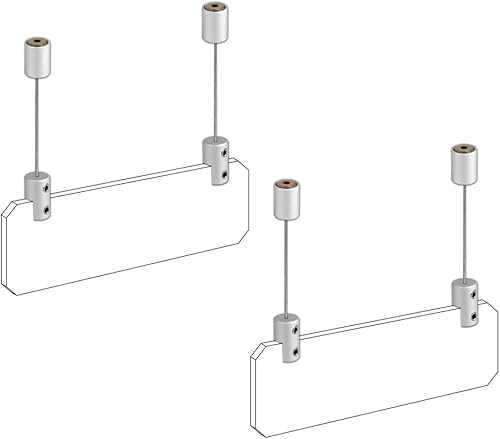 Miniatura 7 de Colgador de letreros de techo, accesorios de aluminio sólido para colgar cuadros acrílicosimagentableromarco