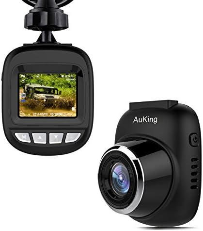 Dash Cam,AuKing S3 Mini Full HD 1080P Car Camera with 168° Wide Angle, G-Sensor, Loop Recording, Motion Detection, Park Monitor