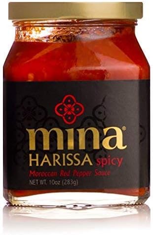Mina Harissa Spicy Traditional Moroccan Red Pepper Sauce, Kosher - 10 oz