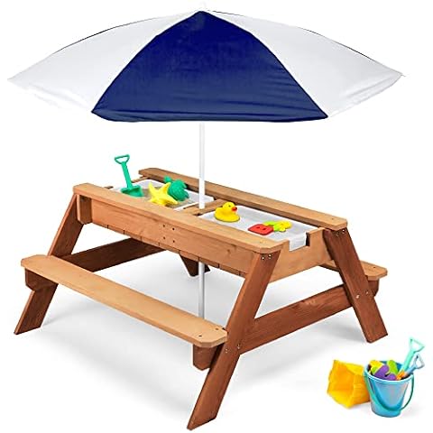 3-in-1 Sand & Water Activity Table for Kids Cover