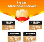 Micro SD Carte 128GB Haute vitesse (95MB/s Lire, 35MB/s Écrire), Compatible avec DSLR, Drone, caméra d'action & Dispositifs portatifs(1 microSD Carte +1 Adaptateur)