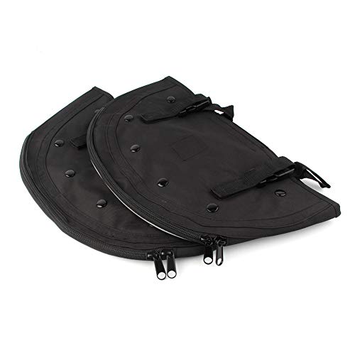 Bolsa para moto SIKUAI Lower Leg Warmer de Nylon Negro para Harley Softail FL 1965-2017 miniatura 1