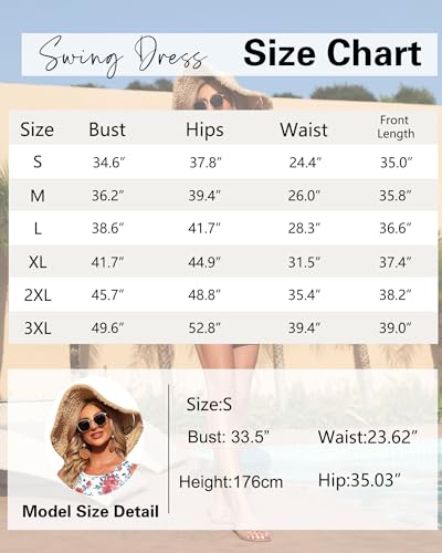 AUSELILY Womens Summer Sleeveless Dress Ladies Beach Cover Ups Empire High Waist Mini Dresses with Pockets - Image 6