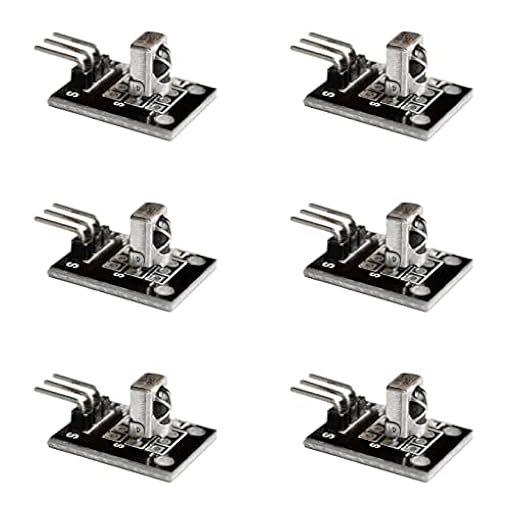 JZK Módulo receptor del sensor infrarrojo de 6 PC KY-022, módulo receptor IR KY022, módulo receptor infrarrojo para Arduino | Ya disponible en tu tienda friki favorita! En mundofriki.es!
