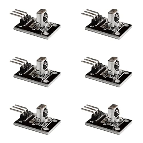 JZK KY-022 Infrarot-Sensor-Empfängermodul, KY022 IR-Empfängermodul, Infrarot-Empfangsmodul für Arduino, 6 Stück