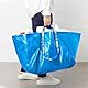 3 x blaue große Tasche, ideal zum Einkaufen, Waschen und Aufbewahren