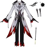 ACEOROWO Arlecchino Cosplay Costume Anime Arlecchino Cosplay Outfit Full Set Halloween