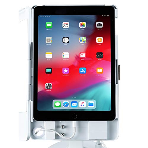 Dual Kiosk Stand – Cta Security Stand With Locking Case, Cable, Stylus And Tether – Compatible With Headphone Jack, Ipad 7Th/ 8Th/ 9Th Gen 10.2”, Ipad Pro 10.5 (Pad-Askw10) – White #TOP7