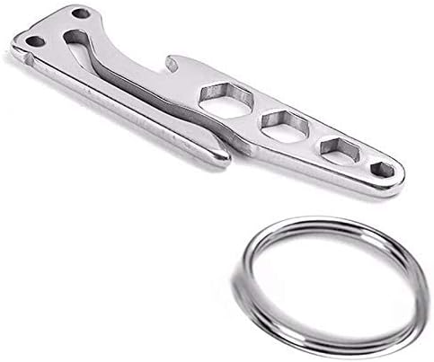 SOLDOUT™ EDC Multi Tool Key Chain Pocket Clip Multifunctional Carabiner Hook Camp Hike Mountain Climb Outdoor Hanging Keychain