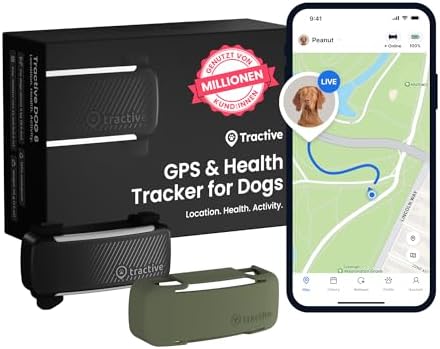Tractive Smarter Hunde GPS Tracker | Bundle mit Cover | Modell 20...