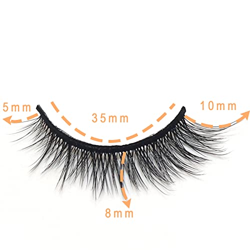 Ahrikiss False Eyelashes Wispy Natural Lashes 10Mm Soft Handmade Faux Mink Lashes Fluffy Eye Lashes Pack thumb #1